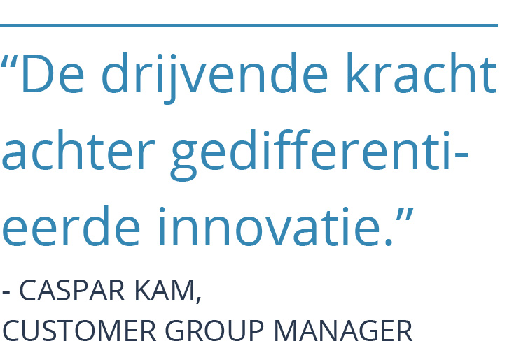 De drijvende kracht achter gedifferentieerde innovatie. - Caspar Kam, Customer Group Manager bij KraftHeinz